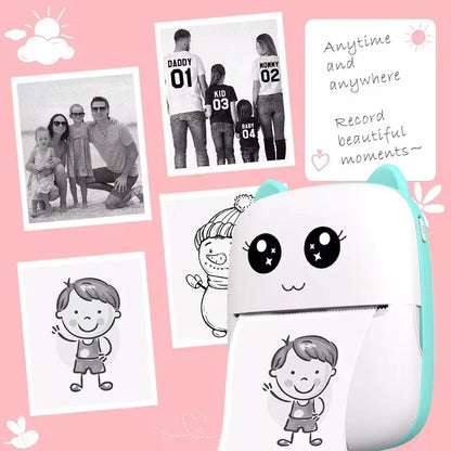 Mini Cat Printer – Wireless Bluetooth Photo Printing