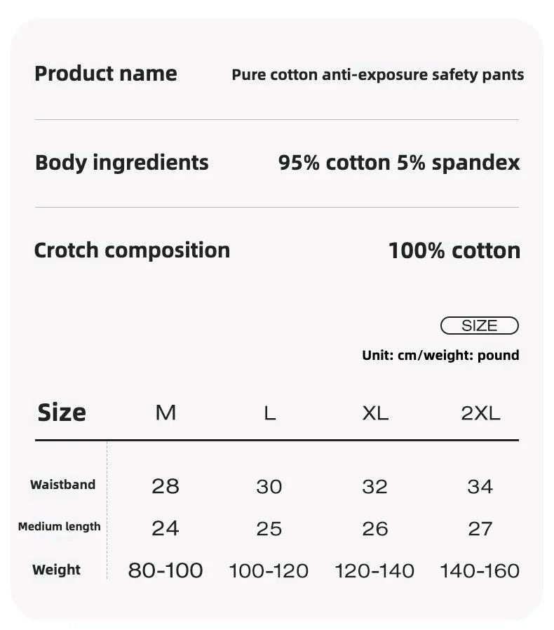 Women’s Plus Size Seamless Safety Shorts – Breathable Anti-Bacterial Summer Underwear