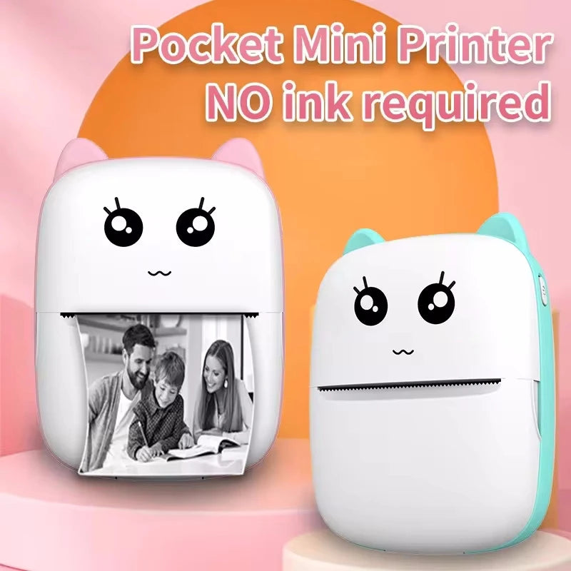Mini Cat Printer – Wireless Bluetooth Photo Printing