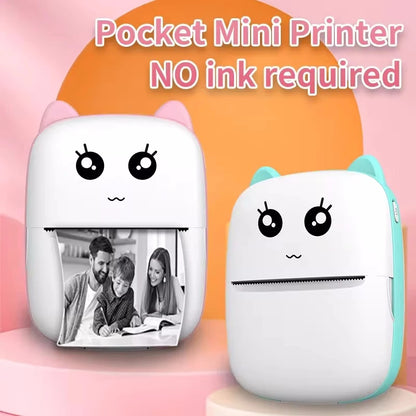 Mini Cat Printer – Wireless Bluetooth Photo Printing