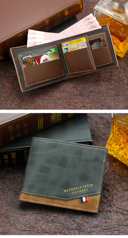 Short Men’s Slim Wallet – Coin & Card Holder