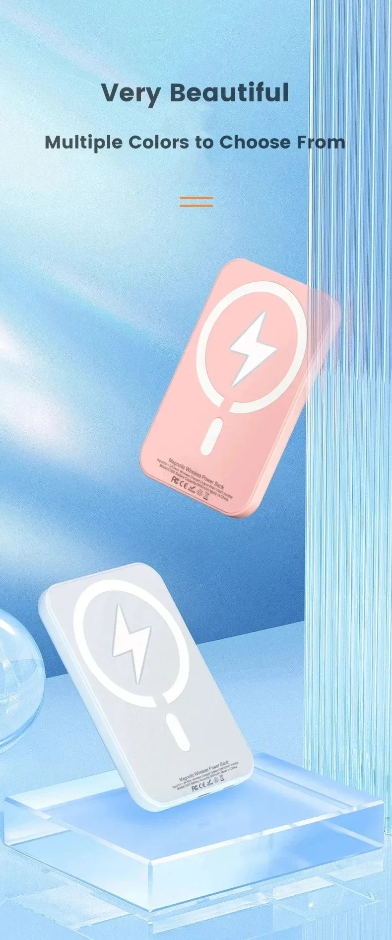 Xiaomi 500000mAh Magnetic Wireless Power Bank PD 20W Fast Charger Portable External Battery Pack For iPhone Samsung Huawei 2025