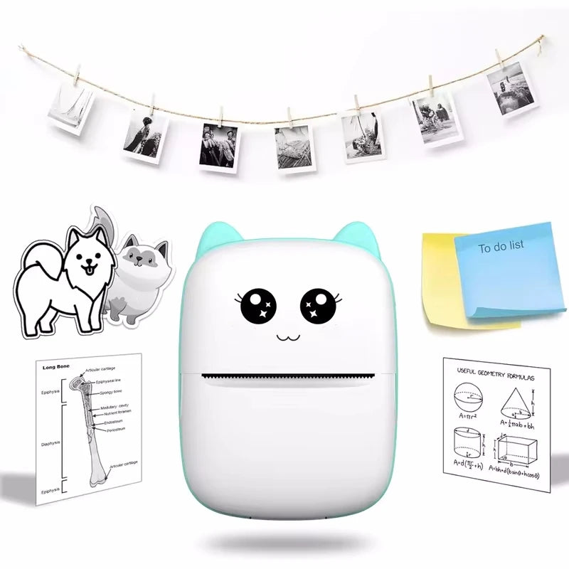 Mini Cat Printer – Wireless Bluetooth Photo Printing