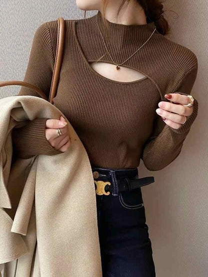 Turtleneck Knitted Women Sweater